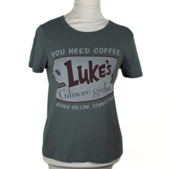Gilmore Girls Luke’s Diner Vintage Tee – Women’s Small/Medium – Muted Green & Bu - Picture 1 of 5